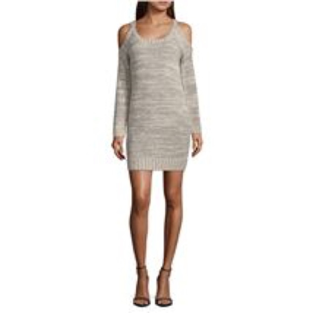 My Michelle cold shoulder sweater dress